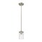 Z-Lite Beckett 1 Light Mini Pendant, Brushed Nickel And Clear Seedy 492MP-BN - alternate 2